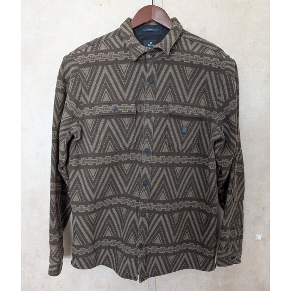 Roark Manawa Tapu Nordsman Shirt Men’s L Aztec Flannel Shacket Outdoors - Picture 2 of 9